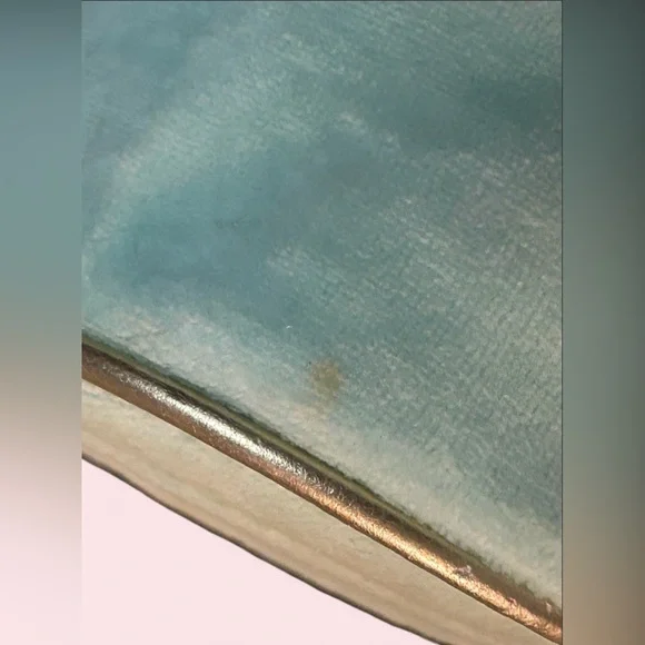 Vintage Couture Minicci Blue Velour Barrel Shoulder Bag Y2K - Picture 3 of 7